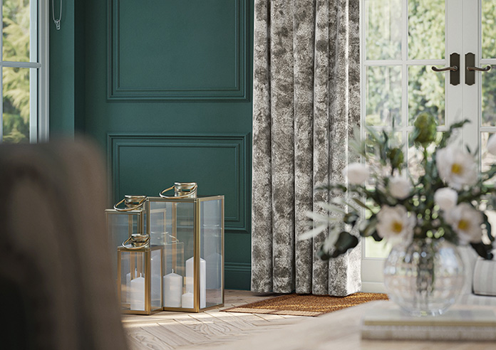 Cyrus Crushed Velvet, Moonlight - Made to Measure Curtains - Image 5